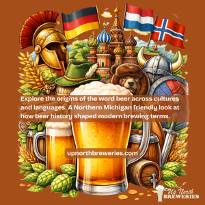 Explore the origins of the word beer across cultures and languages. A Northern Michigan friendly look at how beer history shaped modern brewing terms.