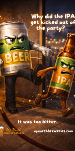 April’s roundup of our Up North beer jokes! View all the beer-themed laughs we shared last month in this gallery-style post.